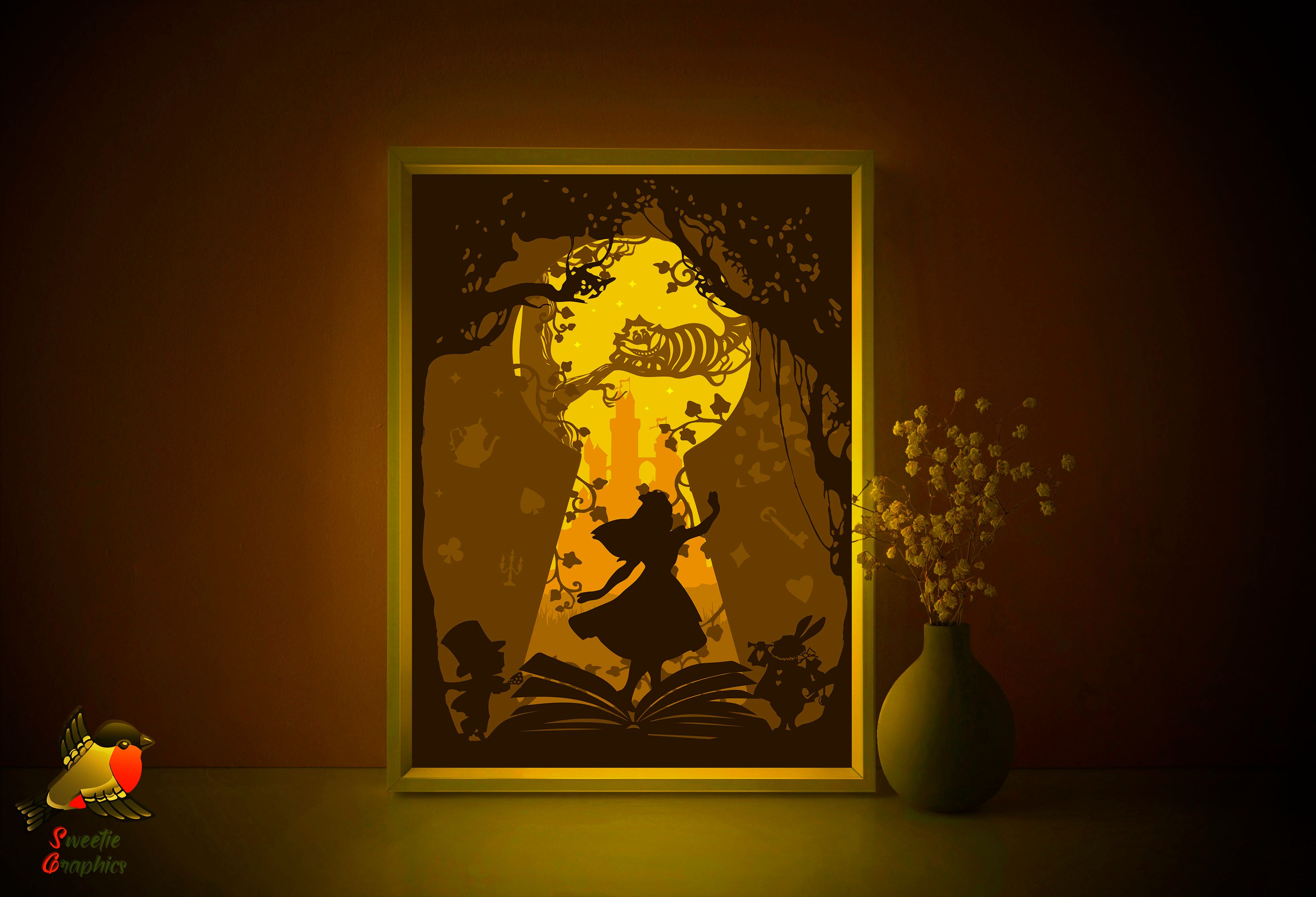 Alice in Wonderland Light Box Template