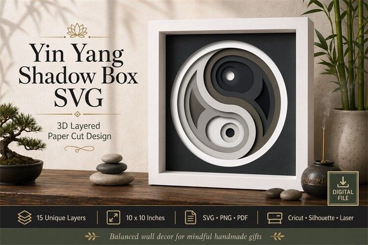 Yin Yang Shadow Box